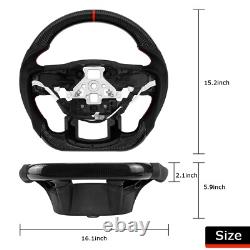 Dry Carbon Fiber Steering Wheel For Ford F150 Raptor 2015-2020 withHeated D-Type