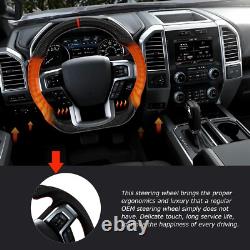 Dry Carbon Fiber Steering Wheel For Ford F150 Raptor 2015-2020 withHeated D-Type