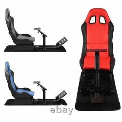 Evo-lution Simulator Cockpit Steering Wheel Stand Racing Seat Gaming Chair New
