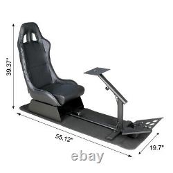 Evolution Simulator Cockpit Steering Wheel Stand Racing Seat Gaming Chair in USA