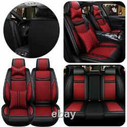 Fashion Luxury Car Seats Cover 5-Sits SUV Truck Leather Protector Cushion Set US