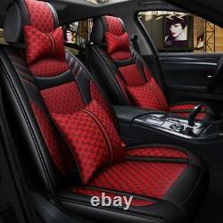 Fashion Luxury Car Seats Cover 5-Sits SUV Truck Leather Protector Cushion Set US