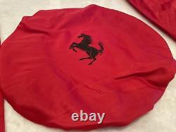 Ferrari Genuine Red Seat And Steering Wheel Covers With Carrying Bag