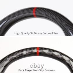 Fit Ford F150 F-150 Raptor Real Carbon Fiber Steering Wheel 2015-2020 Manual