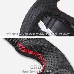 Fit Ford F150 F-150 Raptor Real Carbon Fiber Steering Wheel 2015-2020 Manual