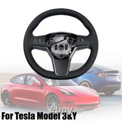 Fit for Tesla Model 3 Y 1490214-00-B Driver Heated Leather Steering Wheel