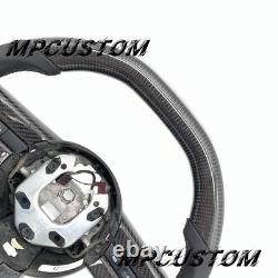 Flat Top Carbon Fiber Steering Wheel Fit For Ford Mustang V6 V8 GT 2007