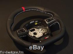 Flat bottom custom steering wheel AUDI A3 A4 A5 S4 S5 A6 S6 SEAT S- line