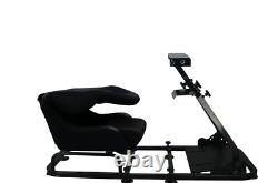Folding Driving Games Sim Chair Racing Seat Console PC VR Gaming Steering Wheel