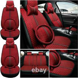 For 1999-2023 Toyota Corolla Rav4 Front+Rear Full Set Leather Car Seat Cover