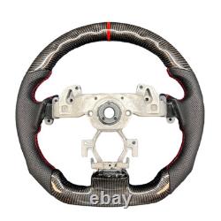 For 2008-2013 Infiniti G37 G-37 Sedan Steering Wheel Real Carbon Fiber