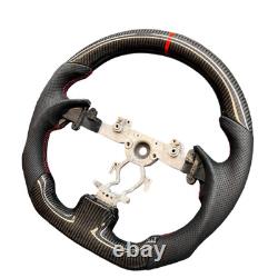 For 2008-2013 Infiniti G37 G-37 Sedan Steering Wheel Real Carbon Fiber