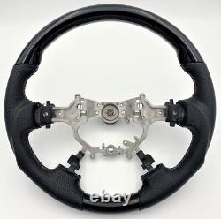 For 2012-2014 Toyota Camry Hybrid 4-Spoke Piano Black Sports Steering wheel