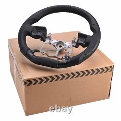 For 2014-2021 Toyota Tundra Customized Steering Wheel Replacement Black Leather
