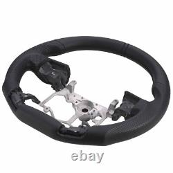 For 2014-2021 Toyota Tundra Customized Steering Wheel Replacement Black Leather