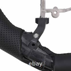 For 2014-2021 Toyota Tundra Customized Steering Wheel Replacement Black Leather