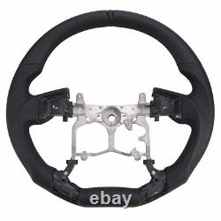 For 2014-2021 Toyota Tundra Customized Steering Wheel Replacement Black Leather