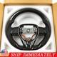 For 2022-2024 Toyota Camry Black Leather Black Carbon Fiber Steering Wheel