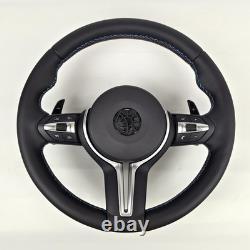 For BMW 5/6/7 Series F10 F07 F01 F06 F12 F91 F92 M5 Full Leather Steering Wheel