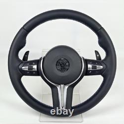 For BMW 5/6/7 Series F10 F07 F01 F06 F12 F91 F92 M5 Full Leather Steering Wheel