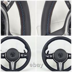 For BMW 5/6/7 Series F10 F07 F01 F06 F12 F91 F92 M5 Full Leather Steering Wheel