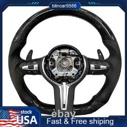 For BMW F10 F11 F18 F90 F01 F12 M5 M6 M7 5-7 Series Carbon Fiber Steering Wheel