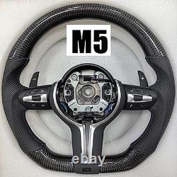 For BMW F10 F11 F18 F90 F01 F12 M5 M6 M7 5-7 Series Carbon Fiber Steering Wheel