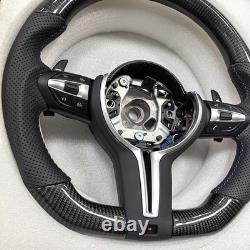 For BMW F10 F11 F18 F90 F01 F12 M5 M6 M7 5-7 Series Carbon Fiber Steering Wheel