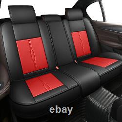 For Dodge Challenger Charger RT Full Set Car 5 Seat Covers Front & Rear Cushion