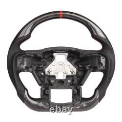 For Ford F150 Real Carbon Fiber Sport Steering Wheel 2015-2020 Manual No Heated