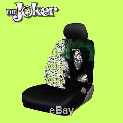 For Ford New DC Comic Joker Car Seat Covers Floor Mat Steering Wheel Cover Set