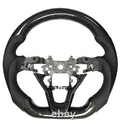 For Honda Accord 18-22 10th Customized Carbon Fiber Steering Wheel Black Leather