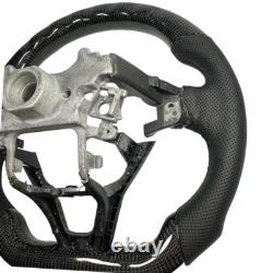 For Honda Accord 18-22 10th Customized Carbon Fiber Steering Wheel Black Leather