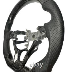 For Honda Accord 18-22 10th Customized Carbon Fiber Steering Wheel Black Leather