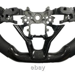 For Honda Accord 18-22 10th Customized Carbon Fiber Steering Wheel Black Leather