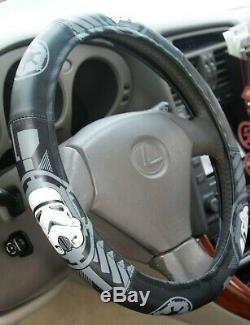 For Honda Star Wars Stormtrooper Car Seat Covers Floor Mat Steering Wheel Set