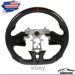 For Infiniti Q50 2013 2014 2015 2016 2017 2018 Real Carbon Fiber Steering Wheel
