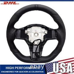 For Tesla Model 3 & Model Y 2017-2023 HEATED Ring Sport Leather Steering Wheel