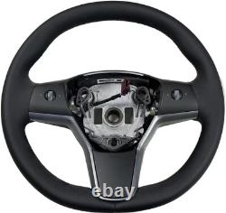 For Tesla Model 3 / Y NEW Driver Heated Leather Steering Wheel 1490214-00-B