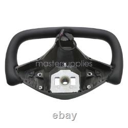 For Tesla Model X S 2016-2020 Yoke Leather Steering Wheel withHeated Black