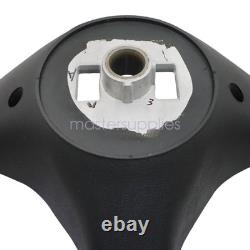 For Tesla Model X S 2016-2020 Yoke Leather Steering Wheel withHeated Black