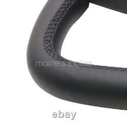 For Tesla Model X S 2016-2020 Yoke Leather Steering Wheel withHeated Black