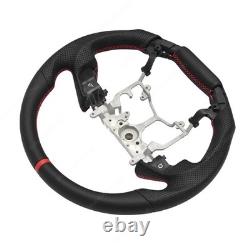 For Toyota 14-21 Tundra 12-23 Tacoma Leather Steering Wheel High Quality Black