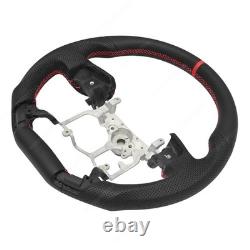 For Toyota 14-21 Tundra 12-23 Tacoma Leather Steering Wheel High Quality Black