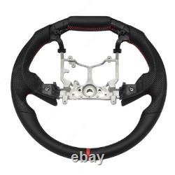 For Toyota 14-21 Tundra 12-23 Tacoma Leather Steering Wheel High Quality Black