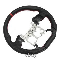 For Toyota 14-21 Tundra 12-23 Tacoma Leather Steering Wheel High Quality Black