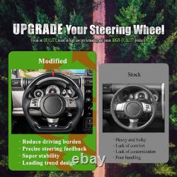 For Toyota FJ Cruiser 07-14 Real Carbon Fiber Perforated Leather Steering Wheel