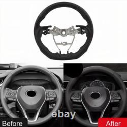 For Toyota RAV4 / Camry / Corolla 2019-2023 Leather Steering Wheel No Heated