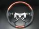 For Toyota Tundra 2nd Gen 2007-2013 Burl Wood Leather Steering Wheel-sports