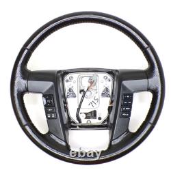 Ford 09-14 F-150 Leather Steering Wheel F150 Ebony Black Cruise Media